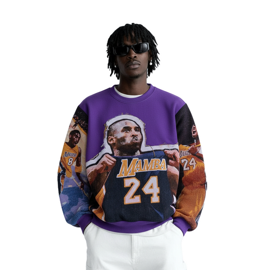 KOBE BRYANT CUTOUT TAPESTRY SWEATSHIRT