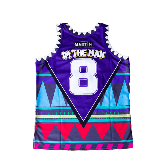 MARTIN TRIBAL PURPLE YOUTH BASKETBALL JERSEY - Allstarelite.com