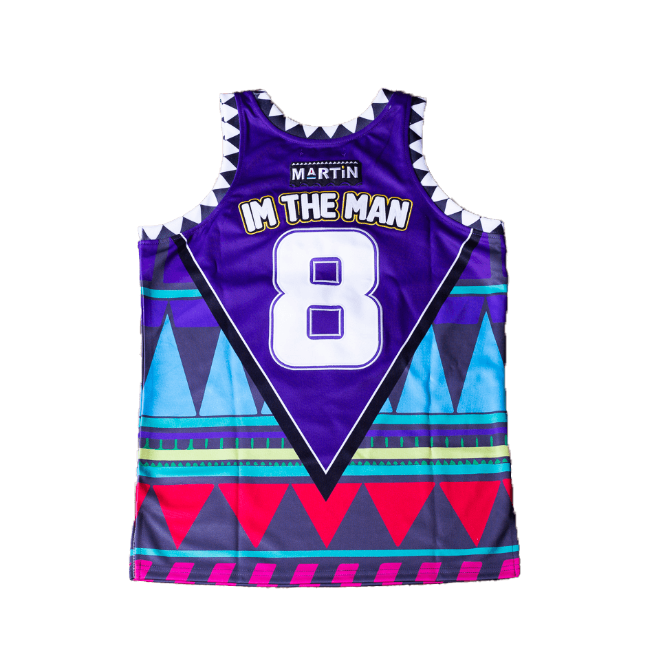 MARTIN TRIBAL PURPLE YOUTH BASKETBALL JERSEY - Allstarelite.com