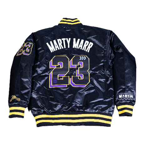 MARTY MARR MARTIN BLACK SATIN JACKET - Allstarelite.com