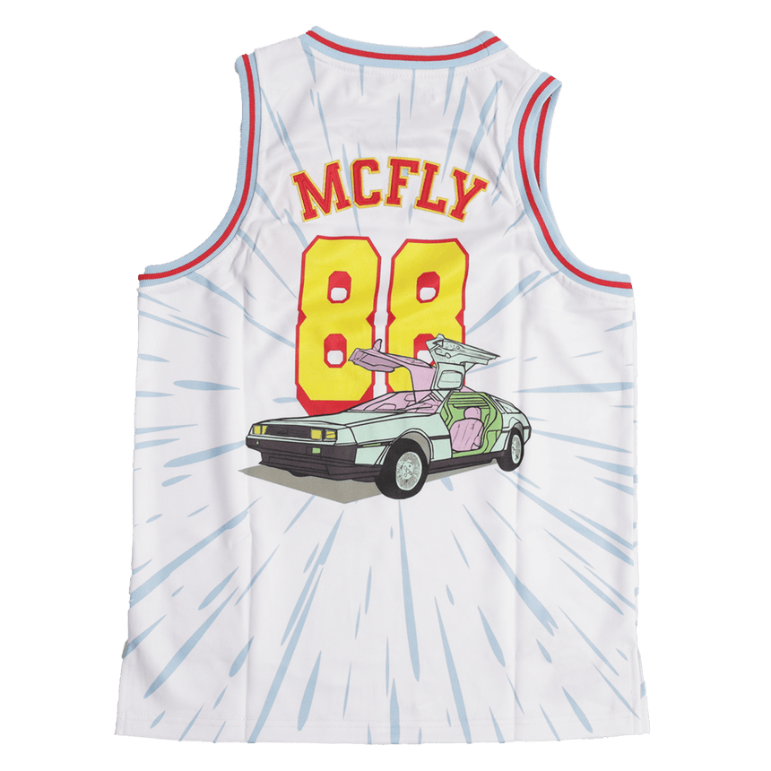 MARTY MCFLY FLASHBACK FUTURE BASKETBALL JERSEY