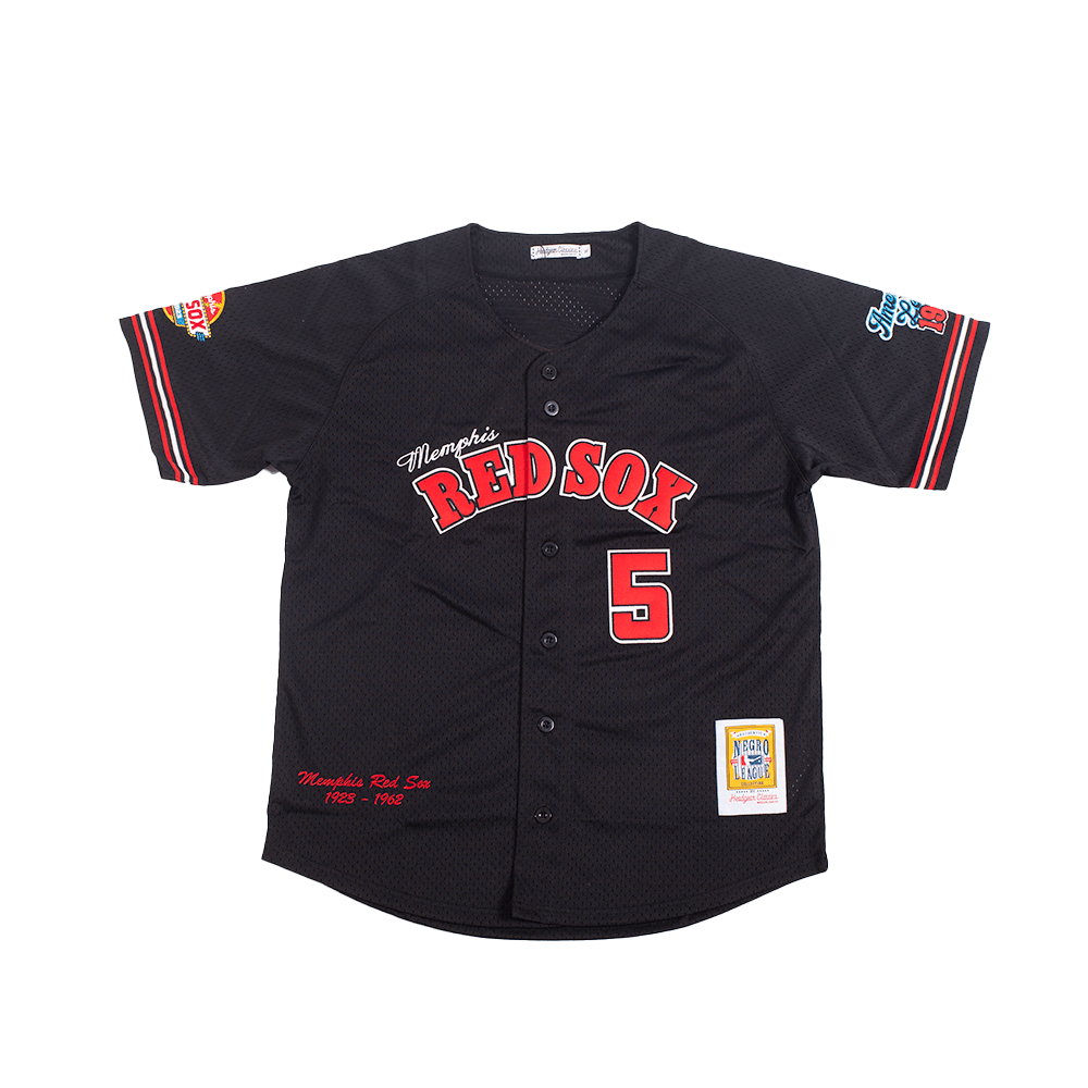 MEMPHIS RED SOX BUTTON DOWN BATTING PRACTICE JERSEY BLACK - Allstarelite.com