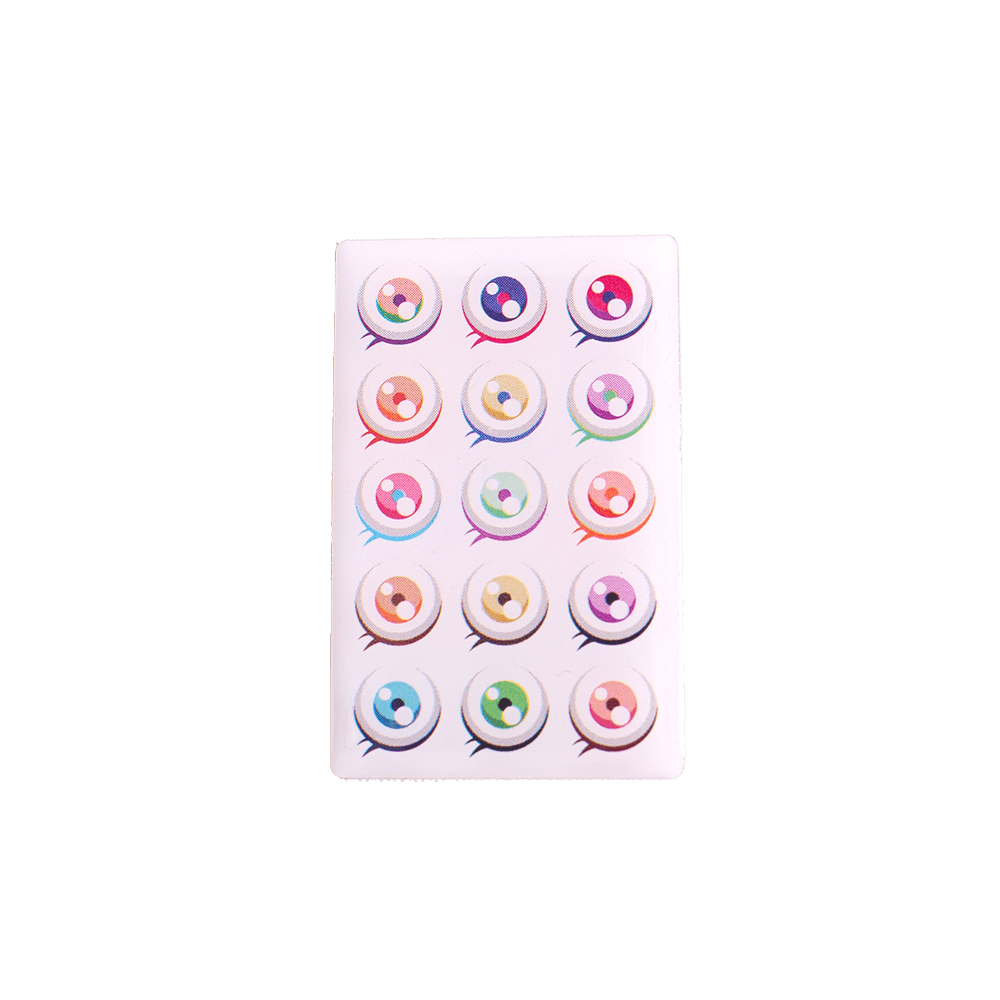 MULTICOLOR GRADUATION BEAR EYES PIN - Allstarelite.com