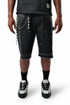 WATSON PEARL BLACK DENIM SHORTS