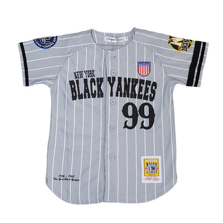 NEW YORK BLACK YANKEES STRIPPED #99 YOUTH BASEBALL JERSEY - Allstarelite.com