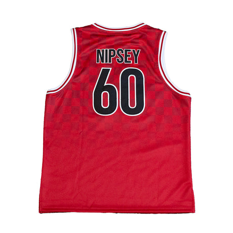 NIPSEY HUSSLE BOOGIE RED YOUTH BASKETBALL JERSEY - Allstarelite.com