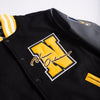 NOLA Black Pelicans Negro League Varsity Jacket In Black - Allstarelite.com