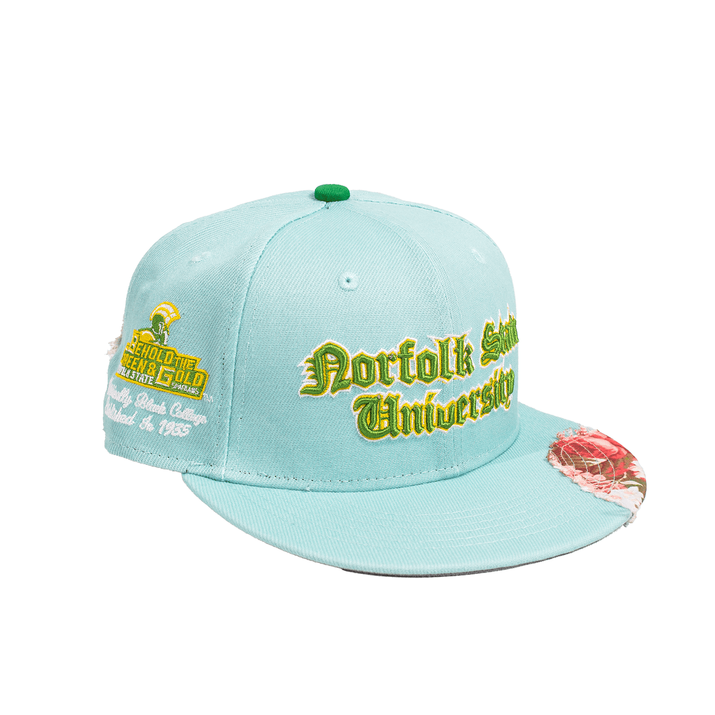 NORFOLK STATE UNIVERSITY FRAYED FITTED HAT - Allstarelite.com