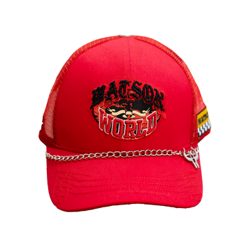 WATSON LARGER THAN LIFE ITSELF TRUCKER HAT (RED)