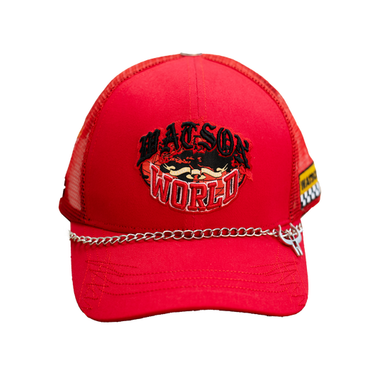 WATSON LARGER THAN LIFE ITSELF TRUCKER HAT (RED)