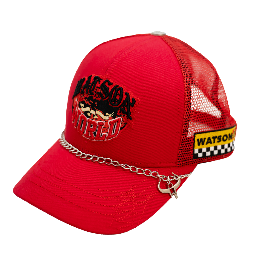 WATSON LARGER THAN LIFE ITSELF TRUCKER HAT (RED)