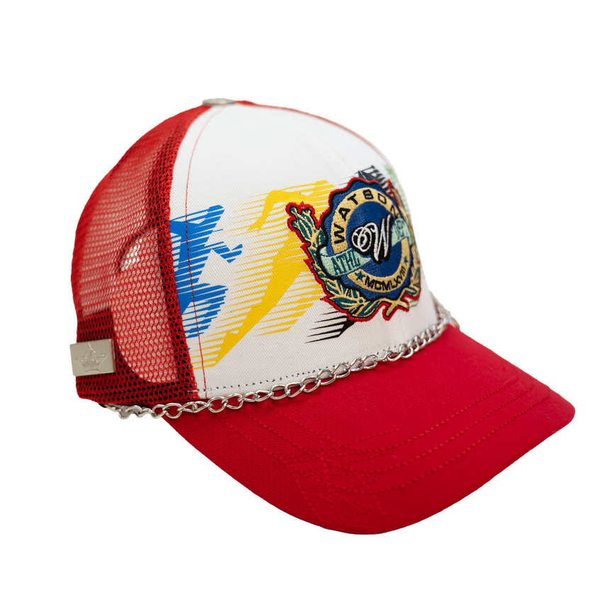 WATSON ATHLETICS TRUCKER HAT (RED)