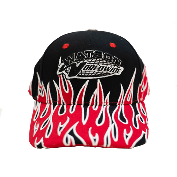 WATSON WORLDWIDE RACING FLAMES DAD HAT (BLACK)