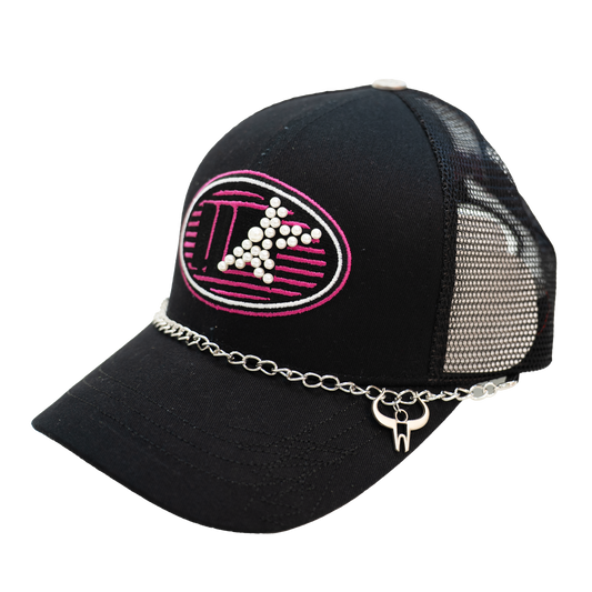 WATSON WORLDWIDE PEARLS TRUCKER HAT (BLACK)