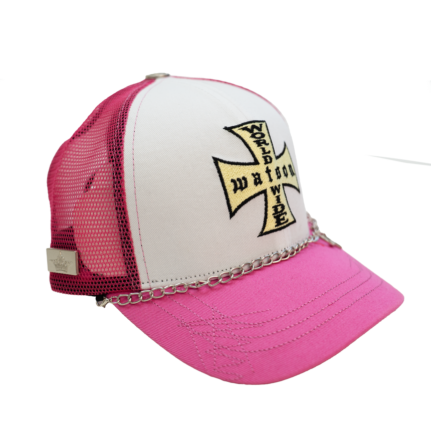 WATSON DIE ENORMOUS TRUCKER HAT (PINK)