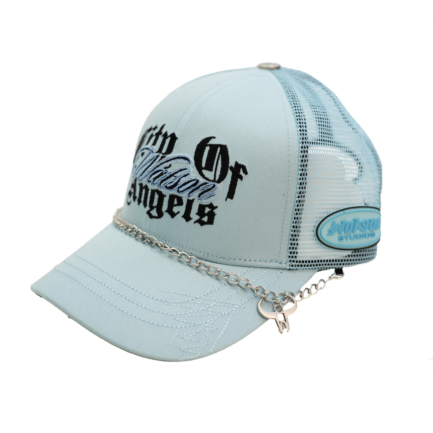 WATSON CITY OF ANGELS TRUCKER HAT (TEAL)