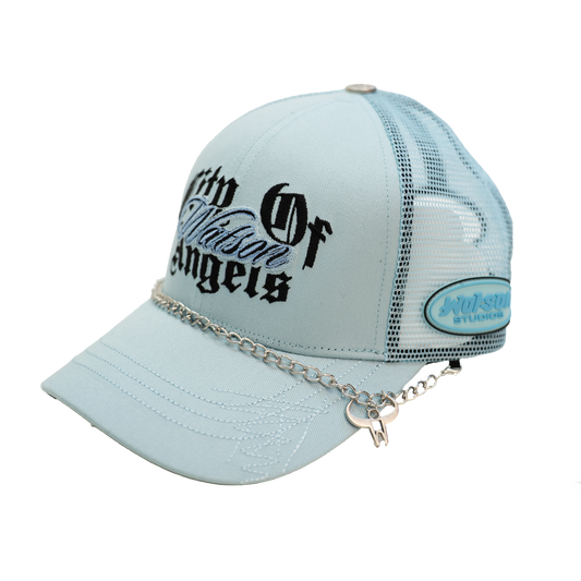 WATSON CITY OF ANGELS TRUCKER HAT (TEAL)