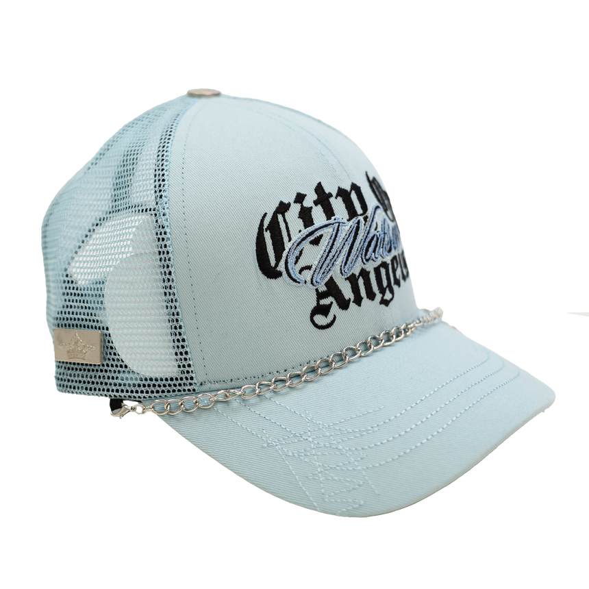 WATSON CITY OF ANGELS TRUCKER HAT (TEAL)