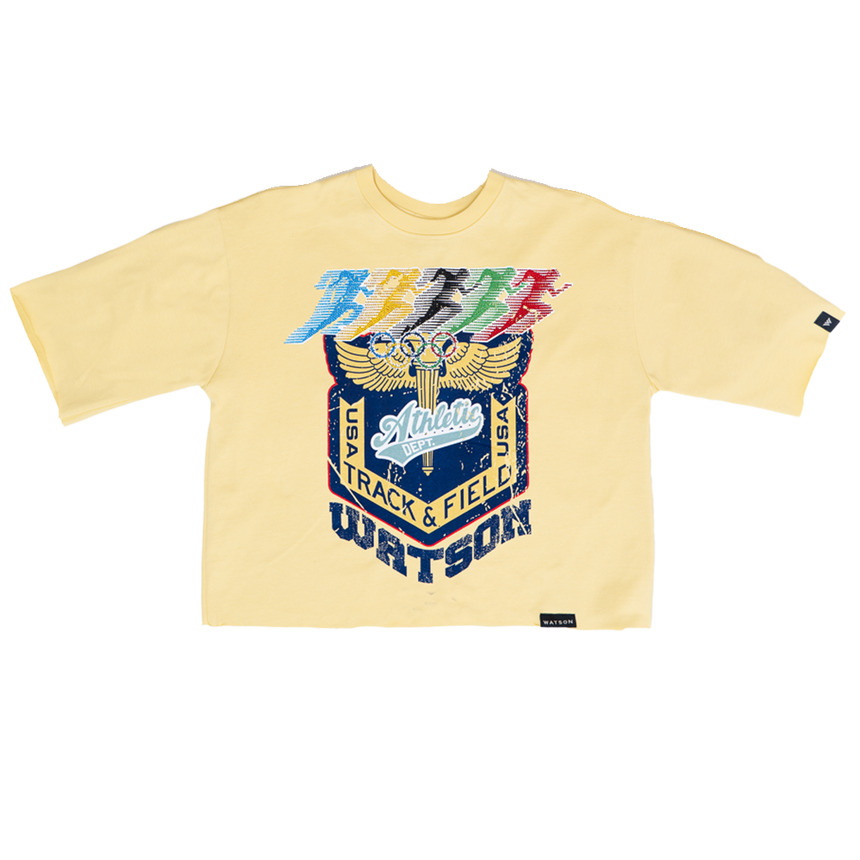 WATSON TRACK AND FIELD T-SHIRT (CREAM)
