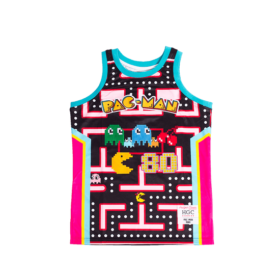 PACMAN GAME OVER BASKETBALL JERSEY - Allstarelite.com