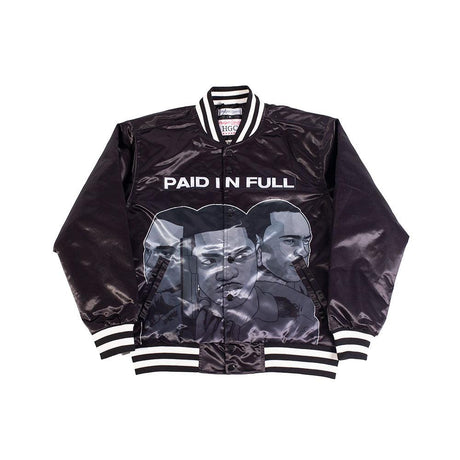 Paid In Full Black Satin Jacket - Allstarelite.com
