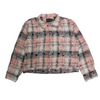 WATSON LOST TIME IS NEVER FOUND AGAIN LAYERED BLACK FLANNEL SHIRT