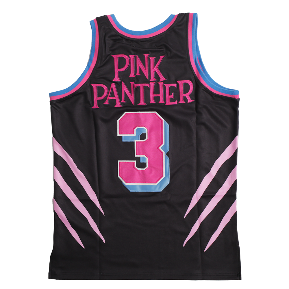 Pink Panther Basketball Jersey (Black), black, pink and blue sleeveless basketball jersey