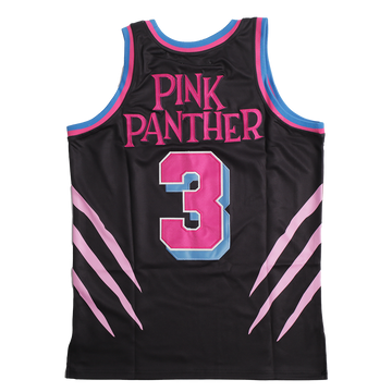 Pink Panther Basketball Jersey (Black), black, pink and blue sleeveless basketball jersey