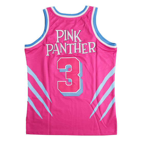 Pink Panther Basketball Jersey (Pink), pink, blue and white sleeveless basketball jersey – alternate view 2