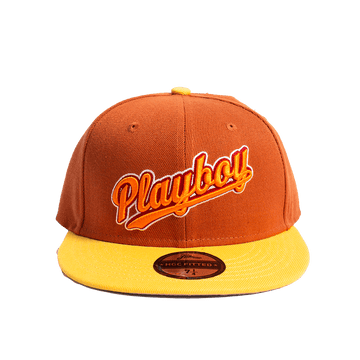 PLAYBOY STAY PLAYFUL TAN FITTED HAT - Allstarelite.com