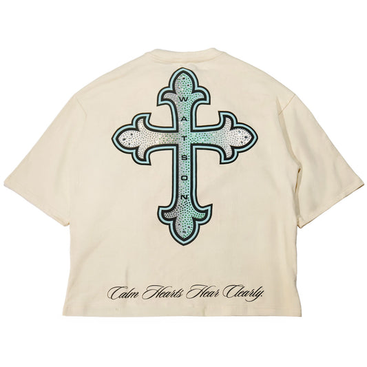 WATSON CALM HEARTS CREAM TSHIRT