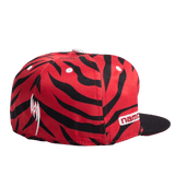 RED AND BLACK TEKKEN ZEBRA FITTED HAT - Allstarelite.com