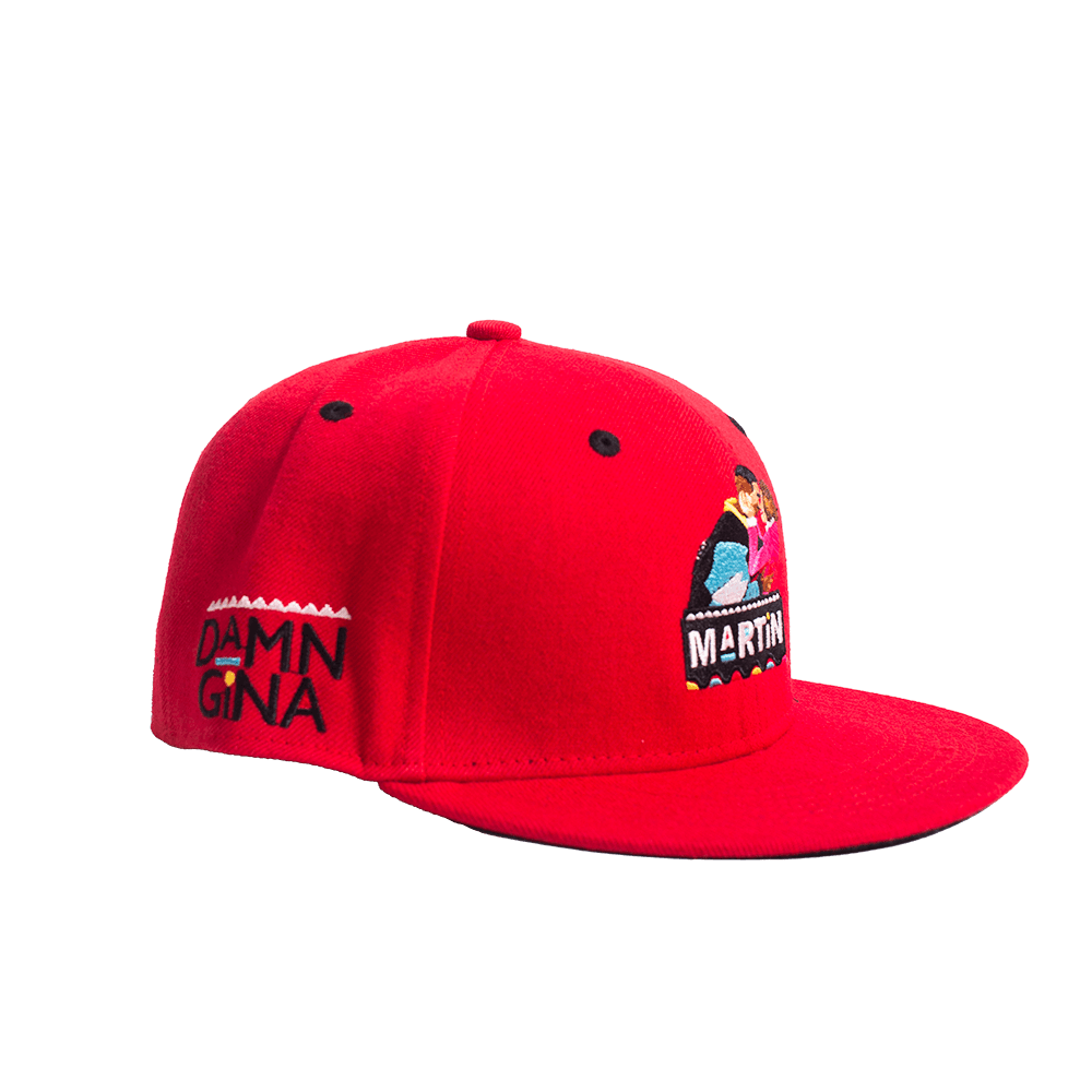 RED DAMN GINA FITTED HAT - Allstarelite.com