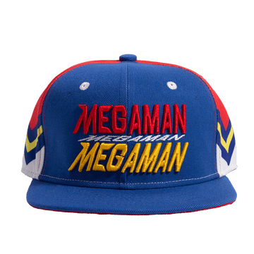 RED/BLUE MEGAMAN ZIGZAG FITTED HAT - Allstarelite.com