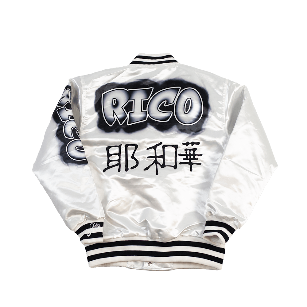 RICO PAID IN FULL SATIN JACKET WHITE - Allstarelite.com