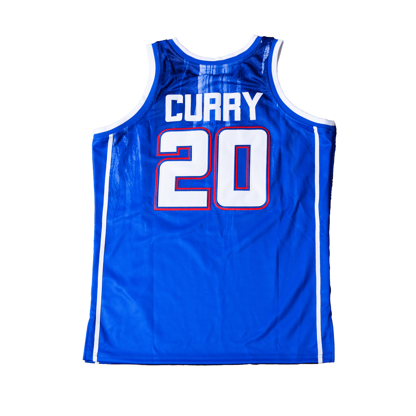 STEPHEN CURRY ALTERNATE BLUE HIGH SCHOOL BASKETBALL JERSEY - Allstarelite.com