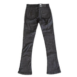 T4 Jet Black Wax Stacked Denim - Allstarelite.com