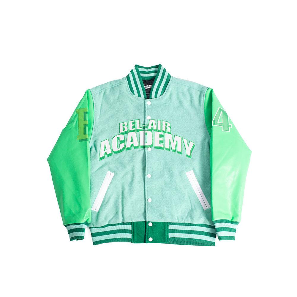 The Fresh Prince Bel-Air Academy Varsity Jacket In Green - Allstarelite.com