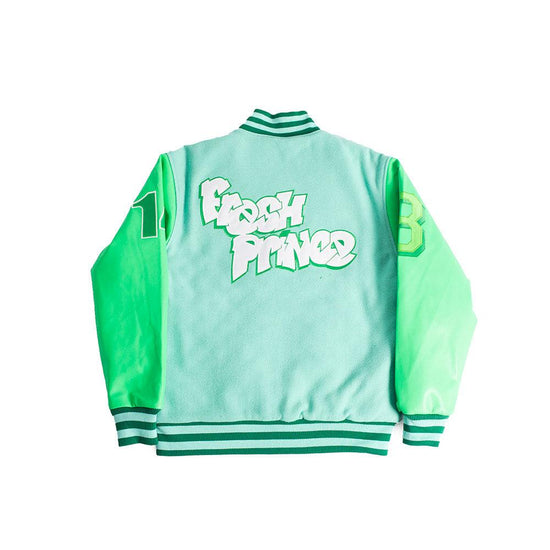 The Fresh Prince Bel-Air Academy Varsity Jacket In Green - Allstarelite.com