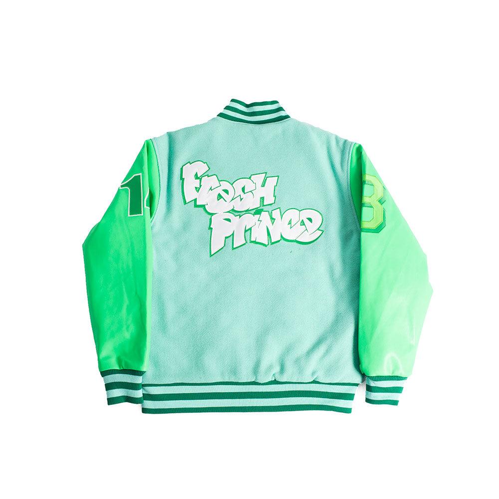 The Fresh Prince Bel-Air Academy Varsity Jacket In Green - Allstarelite.com