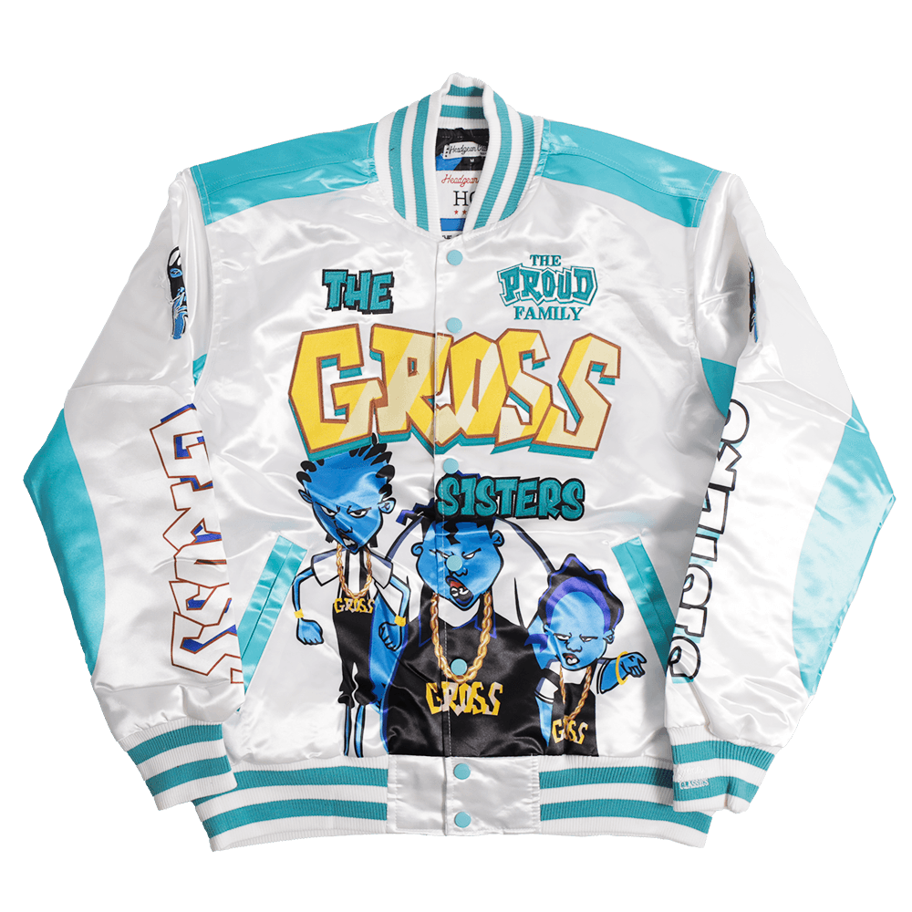 THE PROUD FAMILY GROSS SATIN JACKET WHITE - Allstarelite.com