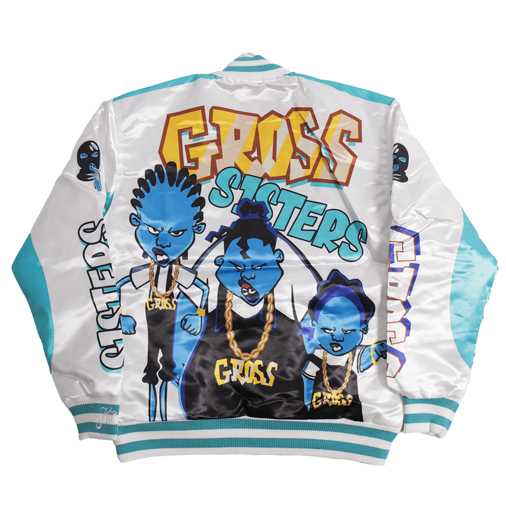 THE PROUD FAMILY GROSS SATIN JACKET WHITE - Allstarelite.com
