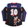 TUNESQUAD LOLA BUNNY HOCKEY JERSEY IN BLACK - Allstarelite.com