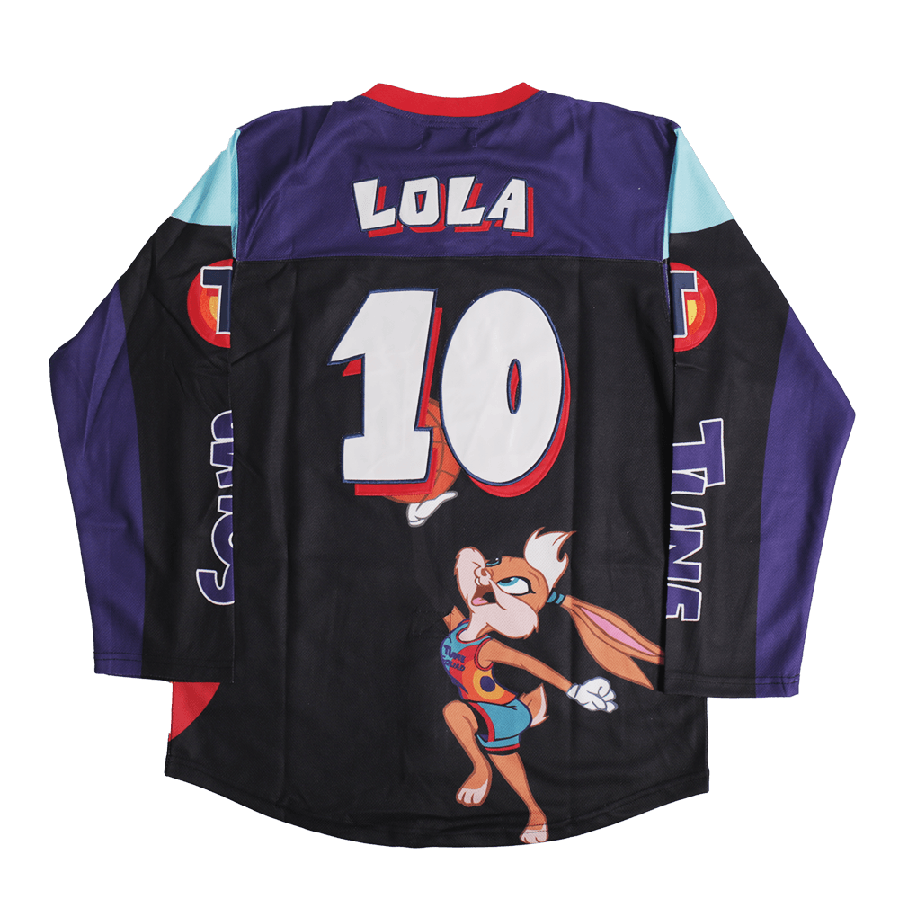 TUNESQUAD LOLA BUNNY HOCKEY JERSEY IN BLACK - Allstarelite.com