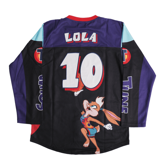 TUNESQUAD LOLA BUNNY HOCKEY JERSEY IN BLACK - Allstarelite.com