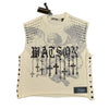 WATSON ALL ANGELS CREAM CUTOFF TSHIRT