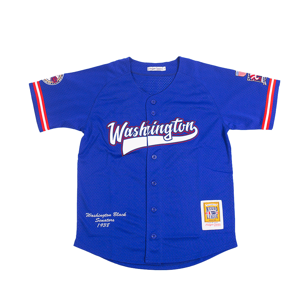 WASHINGTON BLACK SENATORS BUTTON DOWN BATTING PRACTICE JERSEY - Allstarelite.com