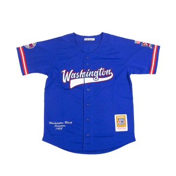 WASHINGTON BLACK SENATORS BUTTON DOWN BATTING PRACTICE JERSEY - Allstarelite.com