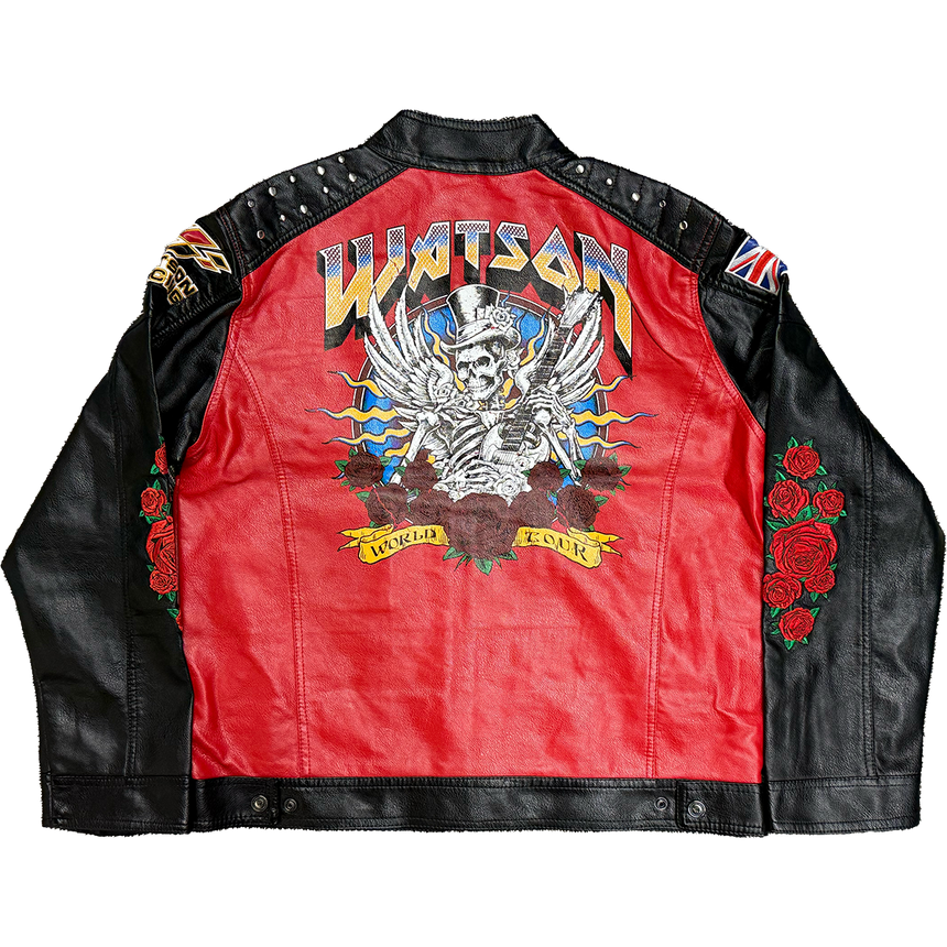 WATSON WORLD TOUR MOTO JACKET (BLACK/RED)