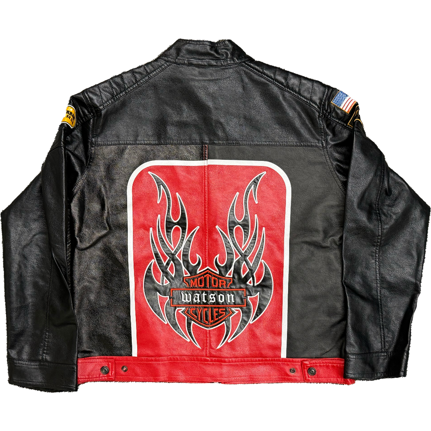 WATSON MOTORCYCLES MOTO JACKET (BLACK/ORANGE)